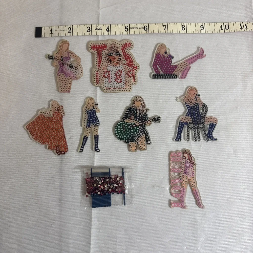 Taylor Swift‎ Keychain Craft Rhinestone Keychain Maker Lover 1989 Lot Of 8